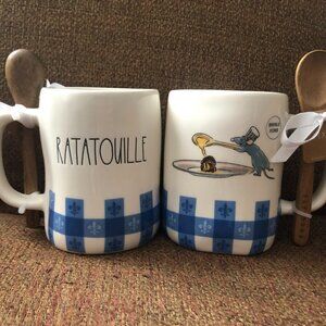 NWT Rae Dunn Disney Ratatouille Mug w/ Wooden Spoon